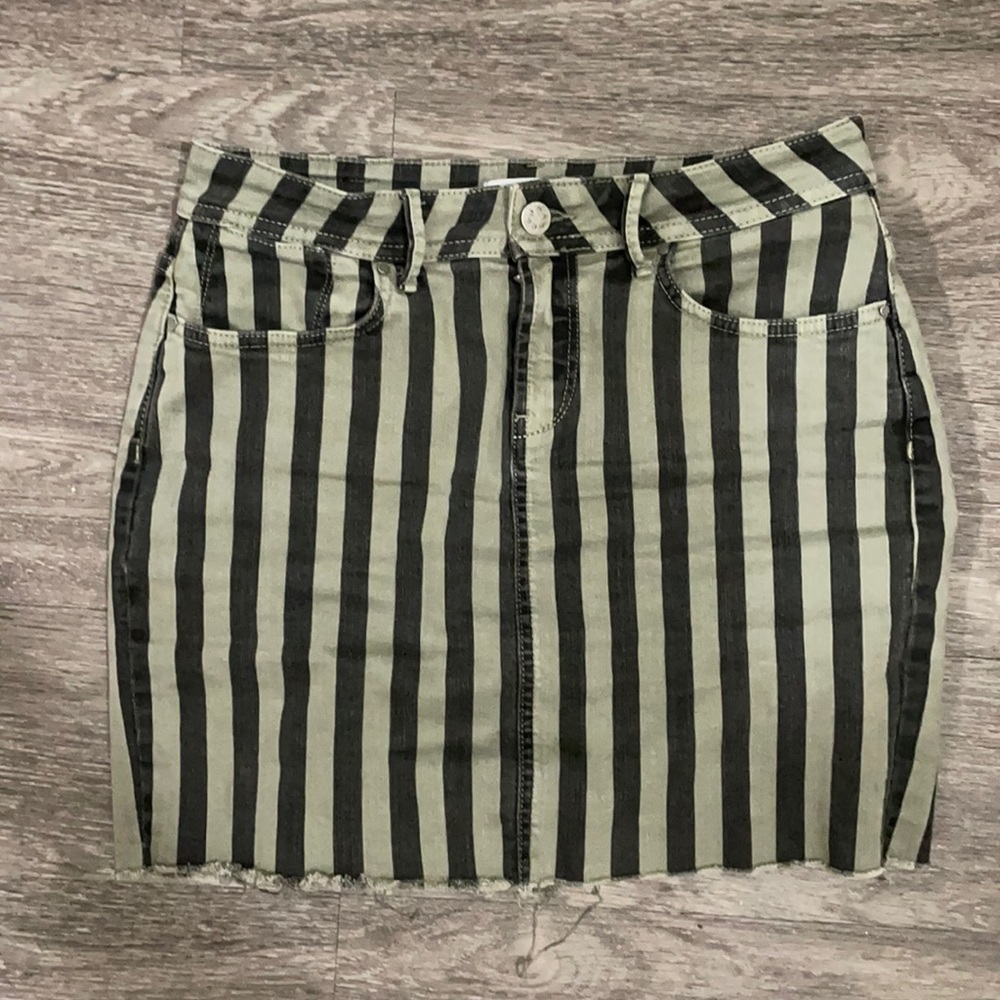 COSTES Stripped Mini Skirt